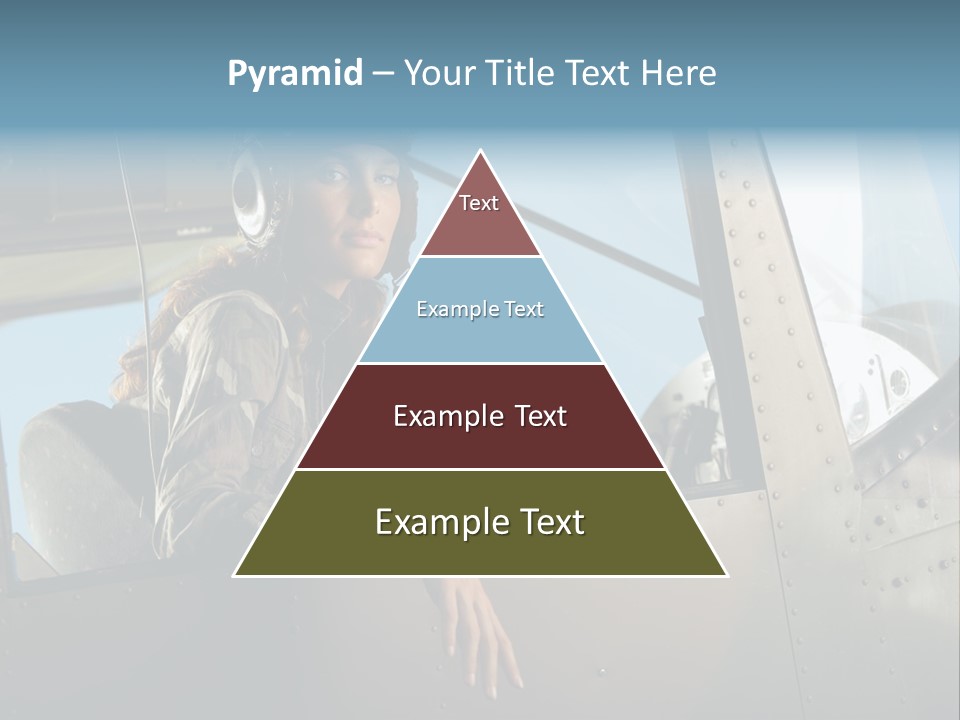 Vintage Plane Fashion Portrait PowerPoint Template