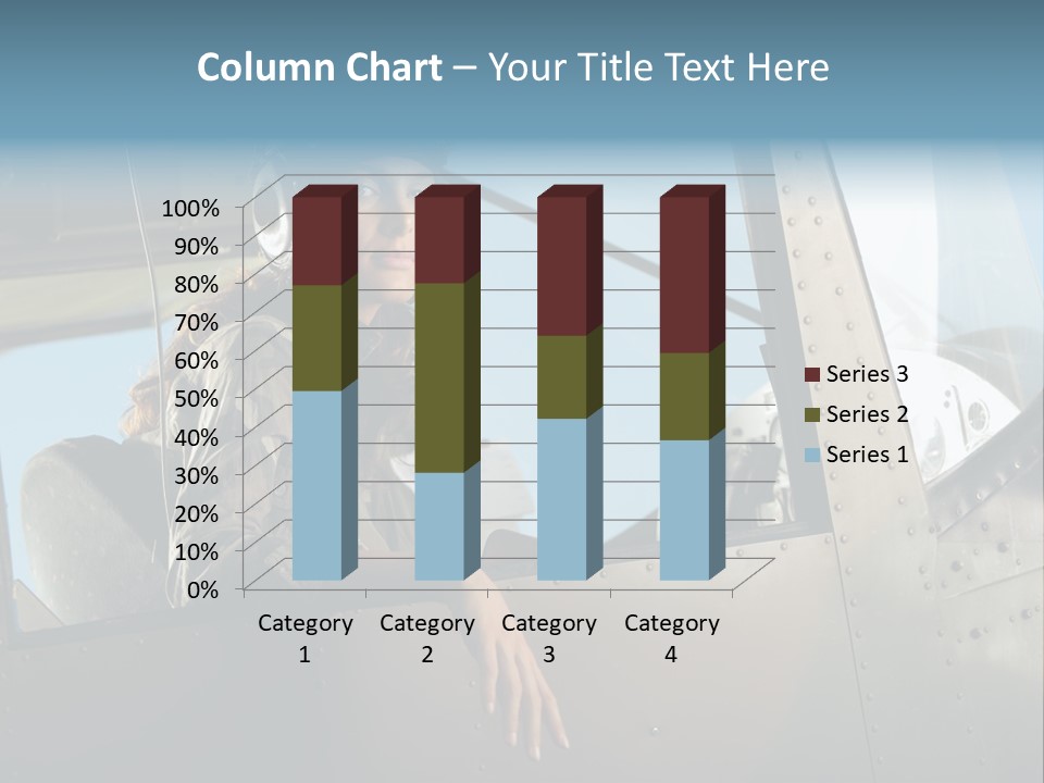 Vintage Plane Fashion Portrait PowerPoint Template