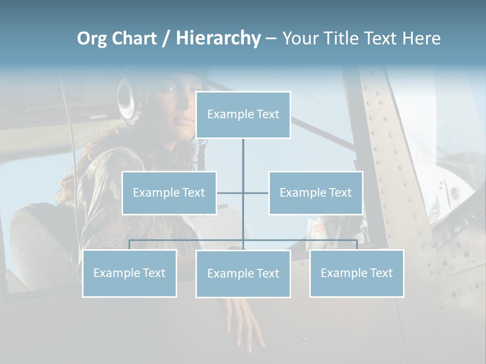 Vintage Plane Fashion Portrait PowerPoint Template