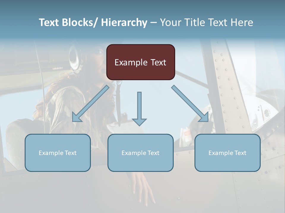 Vintage Plane Fashion Portrait PowerPoint Template