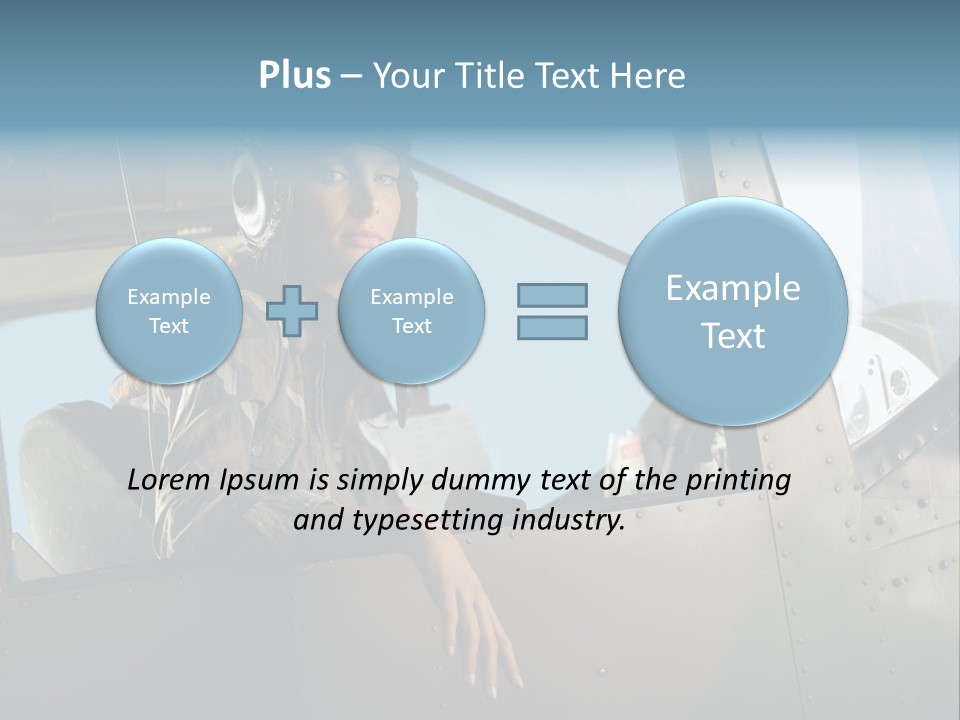 Vintage Plane Fashion Portrait PowerPoint Template