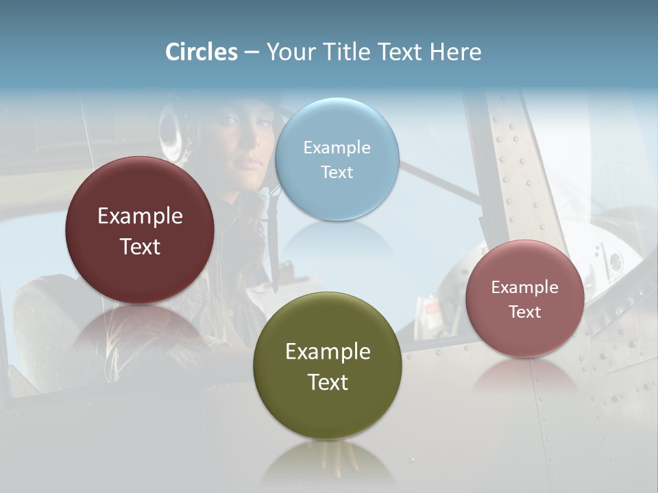 Vintage Plane Fashion Portrait PowerPoint Template