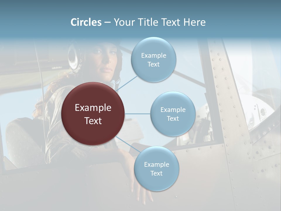 Vintage Plane Fashion Portrait PowerPoint Template