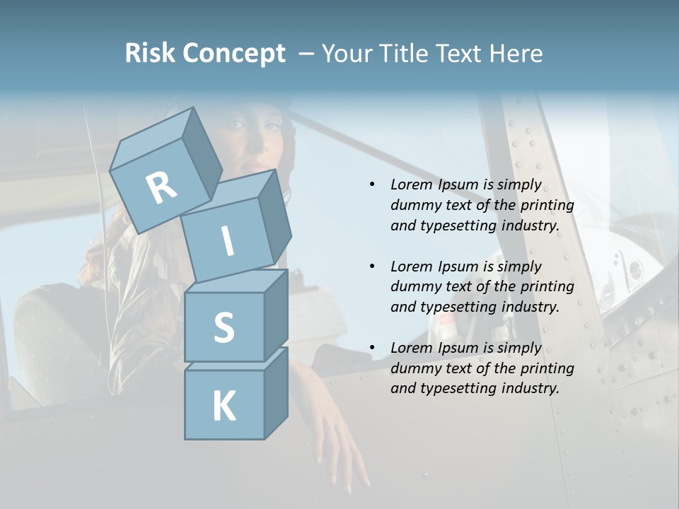 Vintage Plane Fashion Portrait PowerPoint Template