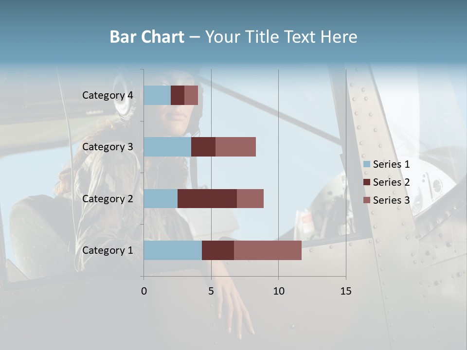 Vintage Plane Fashion Portrait PowerPoint Template
