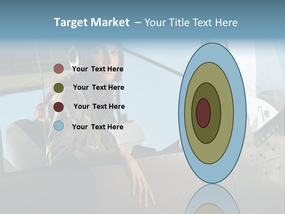 Vintage Plane Fashion Portrait PowerPoint Template