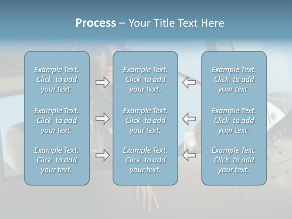Vintage Plane Fashion Portrait PowerPoint Template