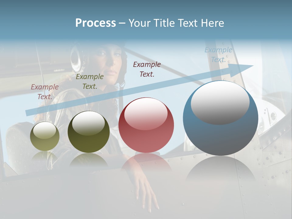 Vintage Plane Fashion Portrait PowerPoint Template