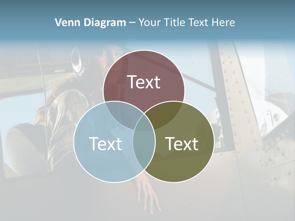 Vintage Plane Fashion Portrait PowerPoint Template