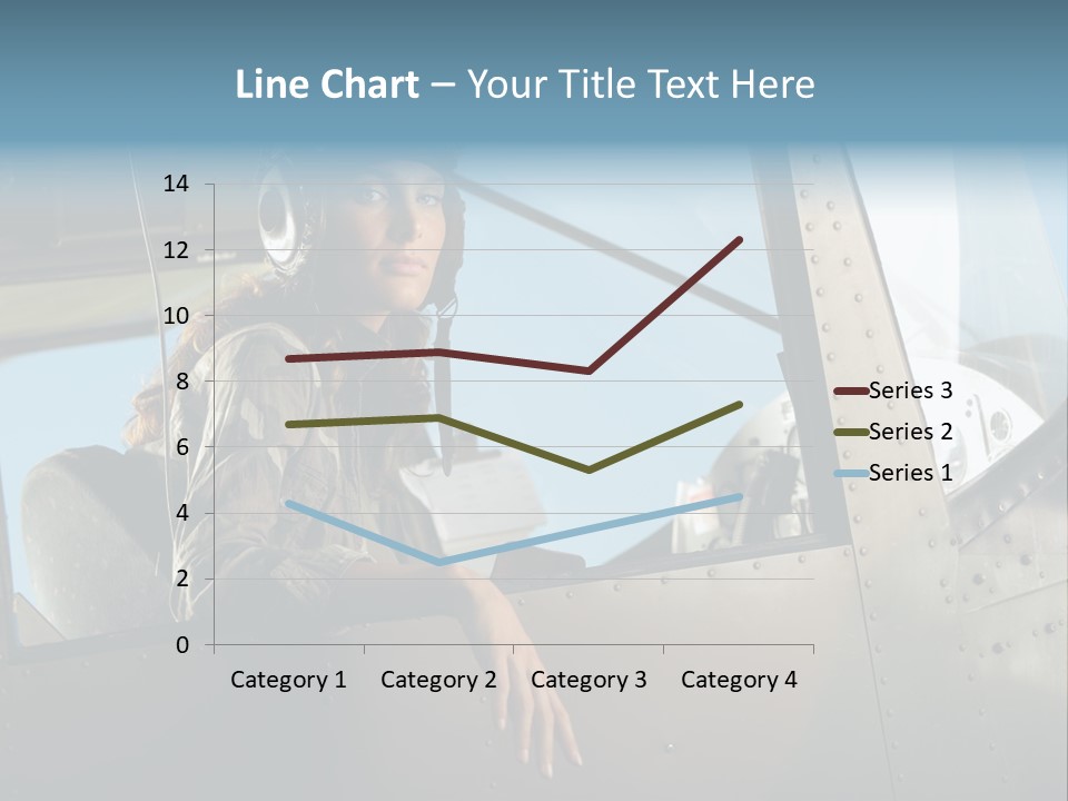 Vintage Plane Fashion Portrait PowerPoint Template