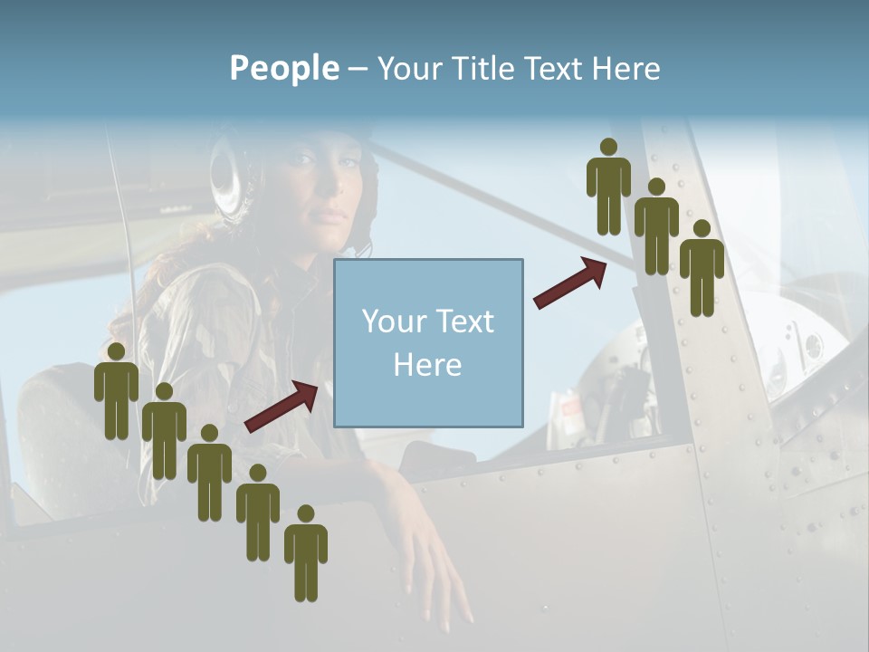 Vintage Plane Fashion Portrait PowerPoint Template