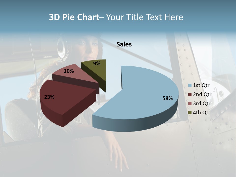 Vintage Plane Fashion Portrait PowerPoint Template