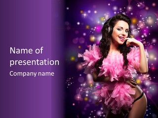 New Year Woman Life PowerPoint Template