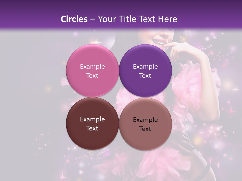 New Year Woman Life PowerPoint Template