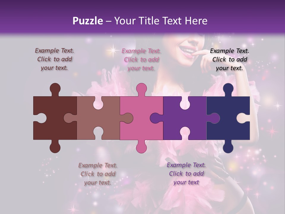 New Year Woman Life PowerPoint Template
