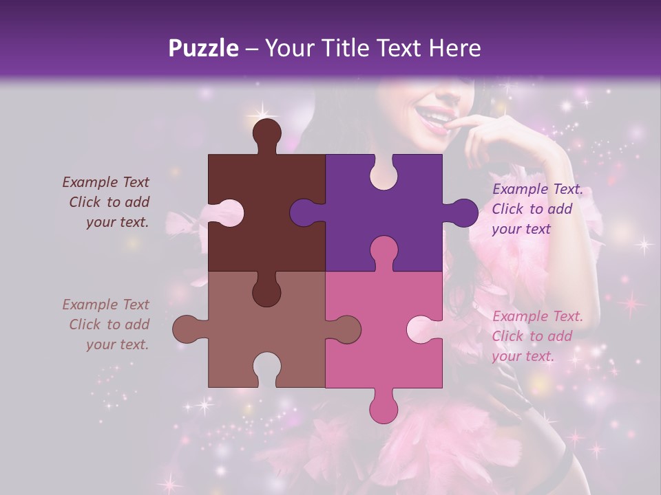 New Year Woman Life PowerPoint Template