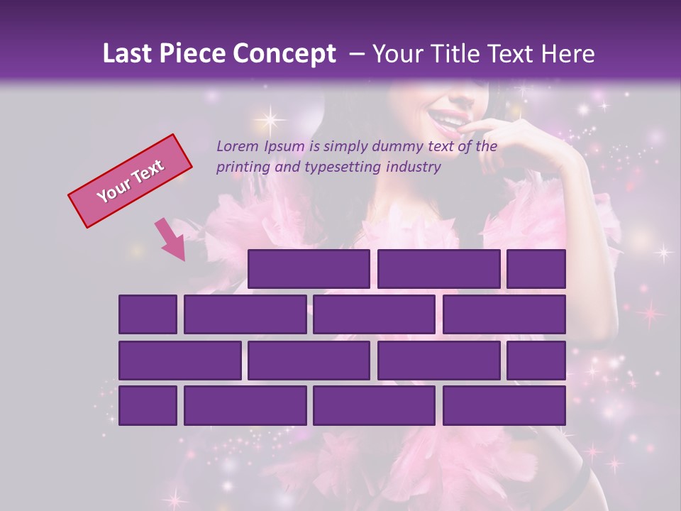New Year Woman Life PowerPoint Template