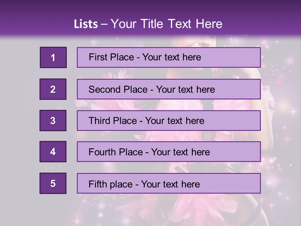 New Year Woman Life PowerPoint Template