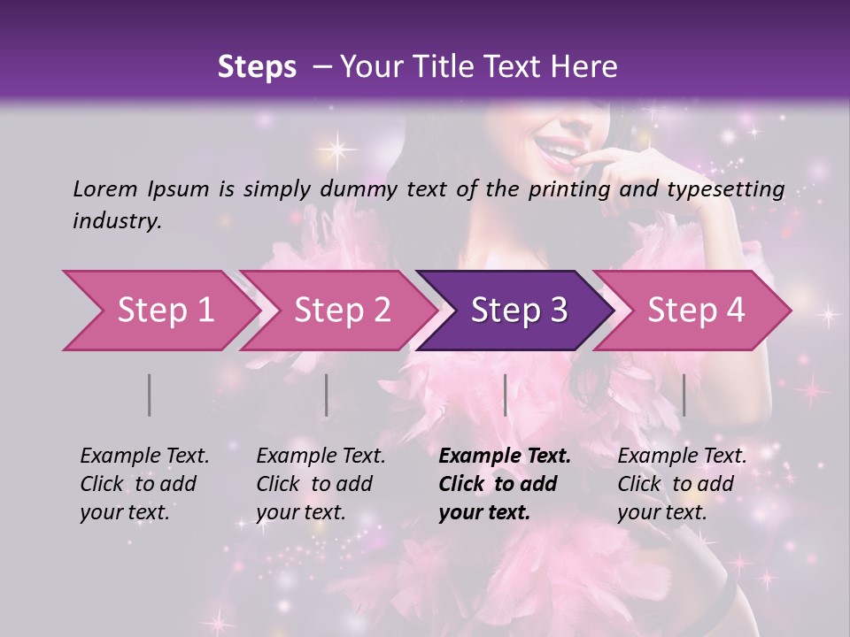 New Year Woman Life PowerPoint Template