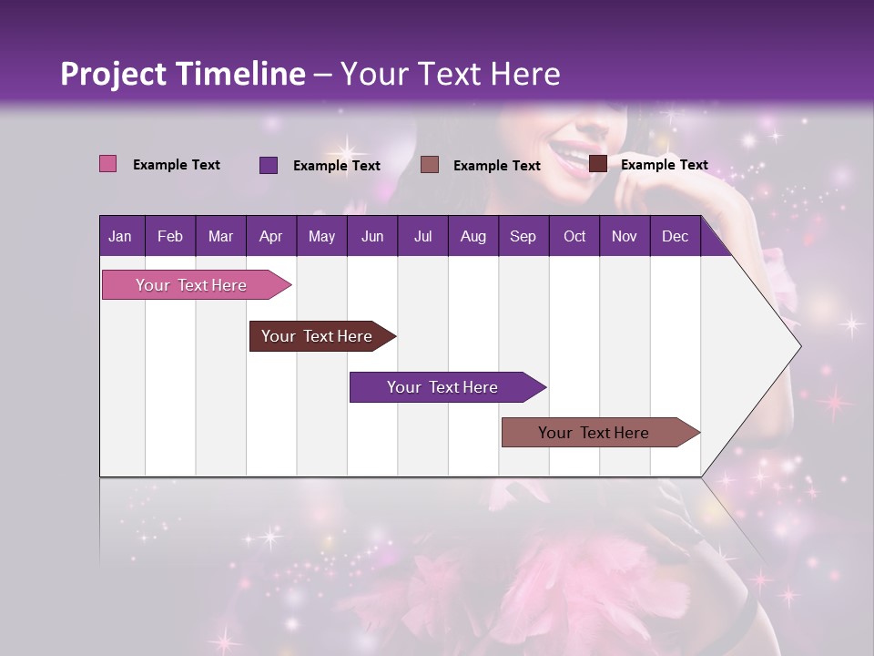 New Year Woman Life PowerPoint Template