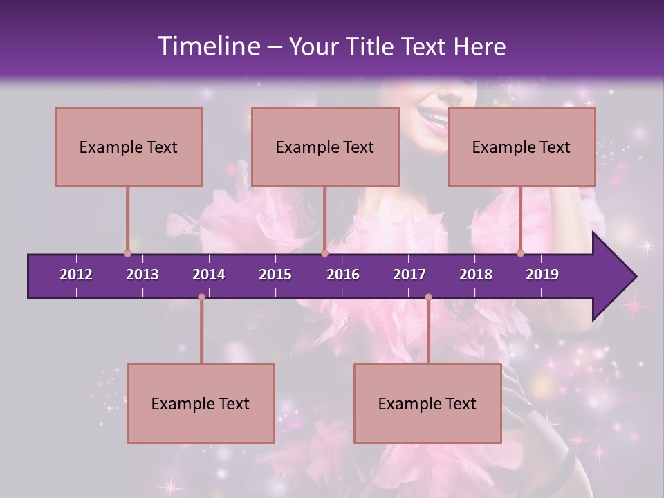 New Year Woman Life PowerPoint Template