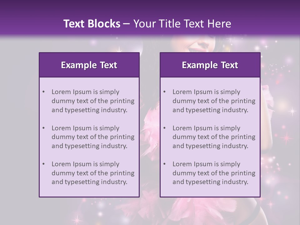 New Year Woman Life PowerPoint Template