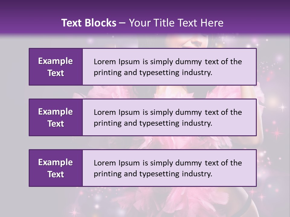 New Year Woman Life PowerPoint Template