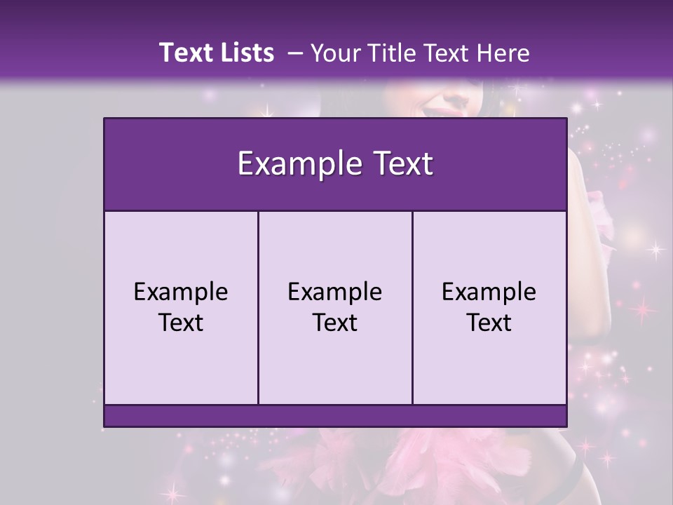 New Year Woman Life PowerPoint Template