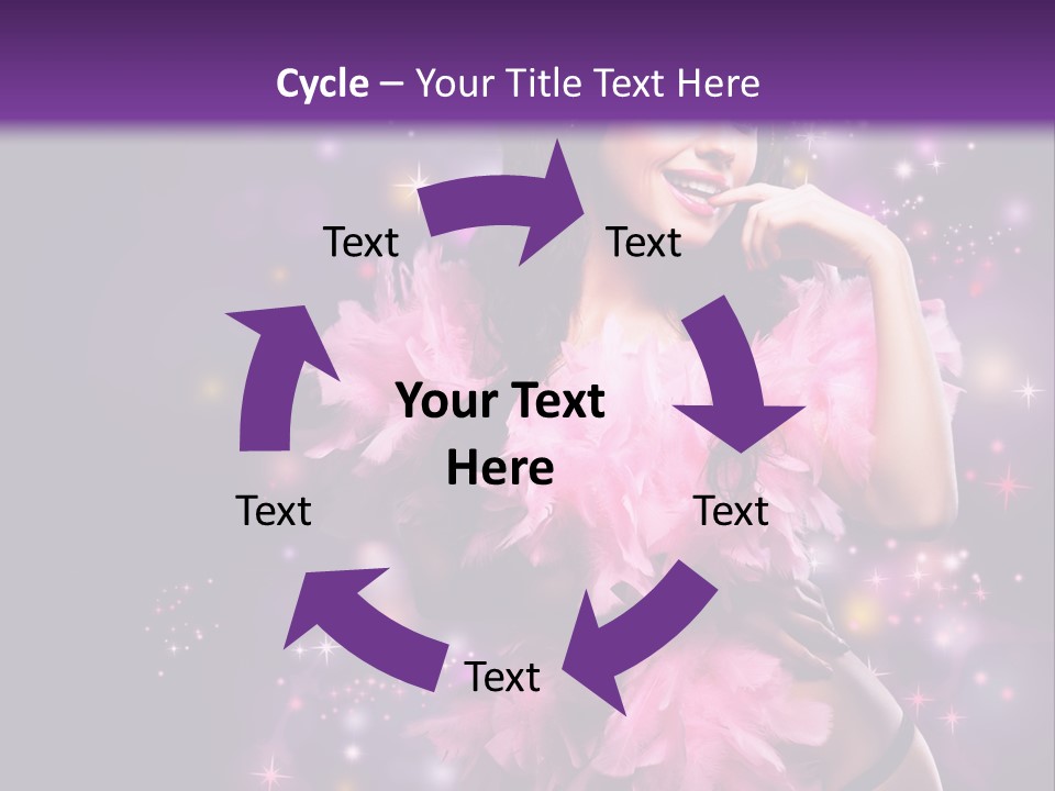 New Year Woman Life PowerPoint Template