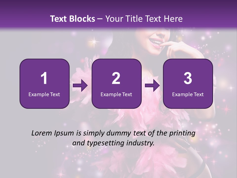 New Year Woman Life PowerPoint Template