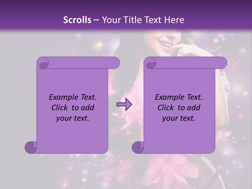 New Year Woman Life PowerPoint Template