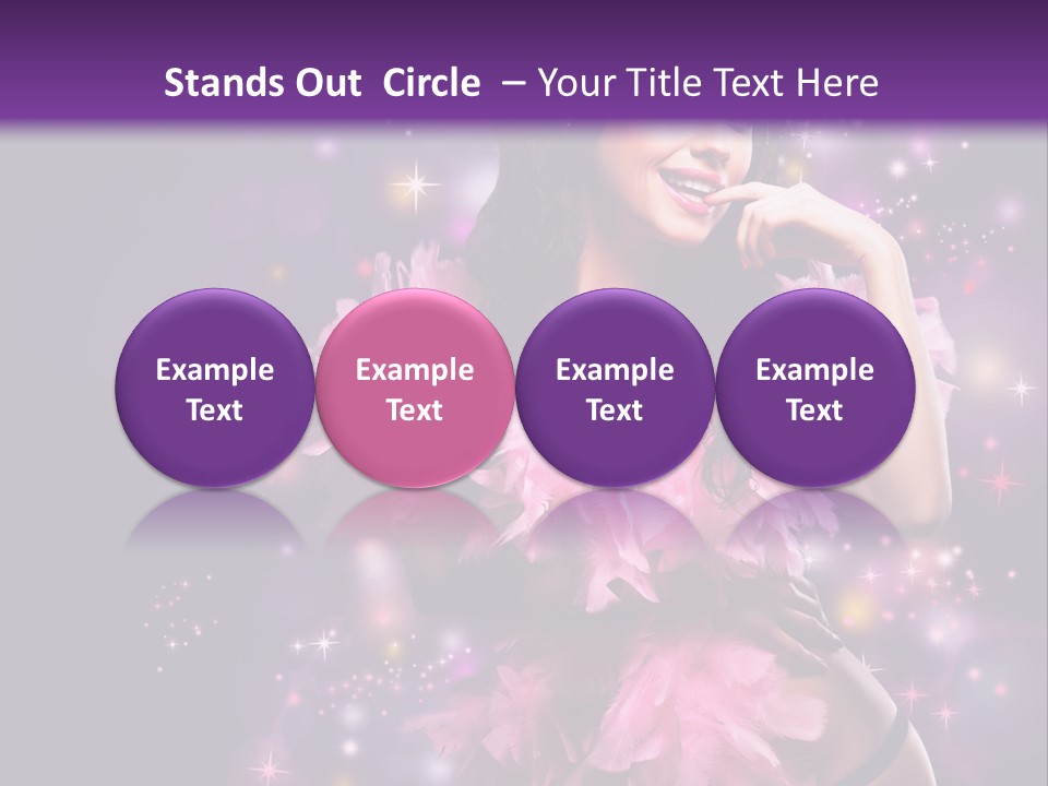 New Year Woman Life PowerPoint Template