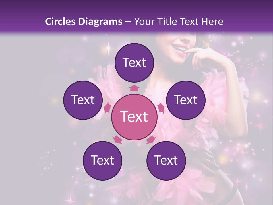 New Year Woman Life PowerPoint Template