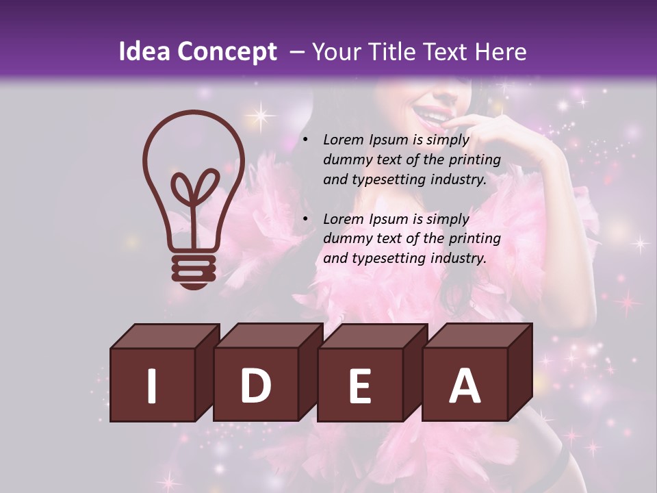 New Year Woman Life PowerPoint Template