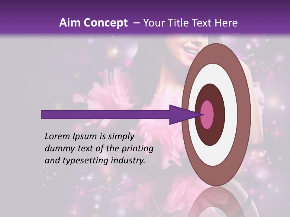 New Year Woman Life PowerPoint Template