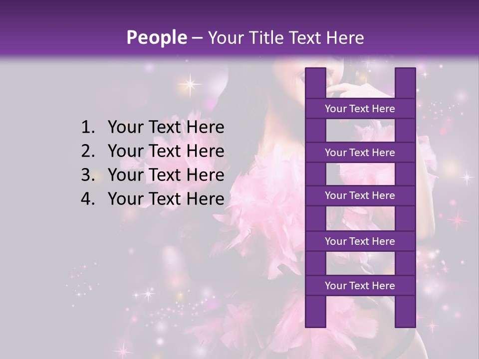 New Year Woman Life PowerPoint Template
