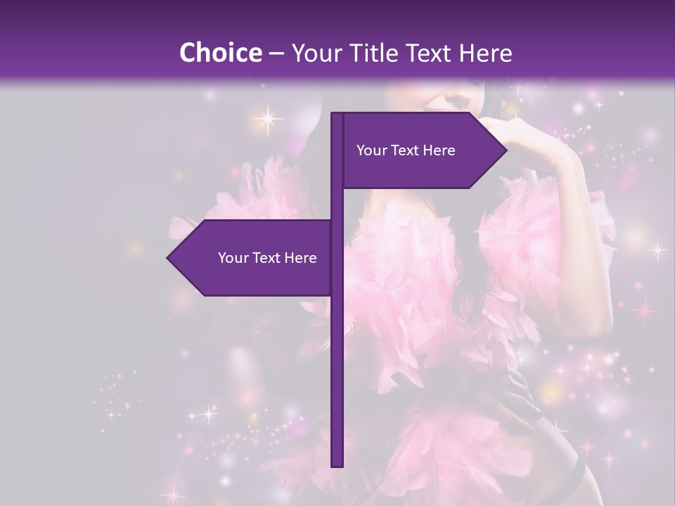 New Year Woman Life PowerPoint Template