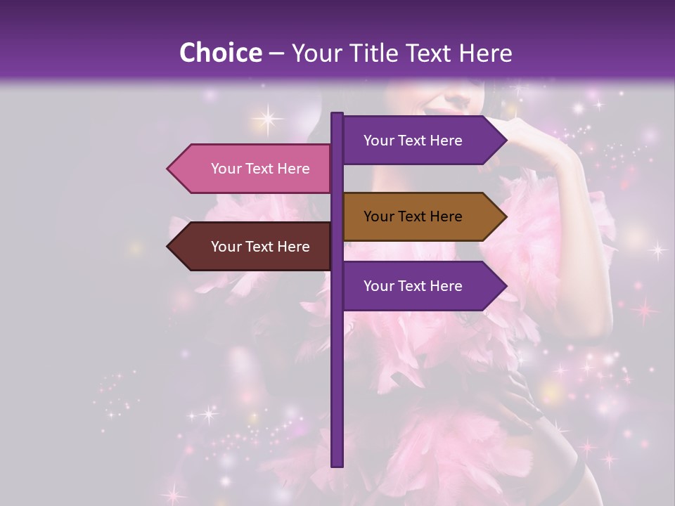 New Year Woman Life PowerPoint Template