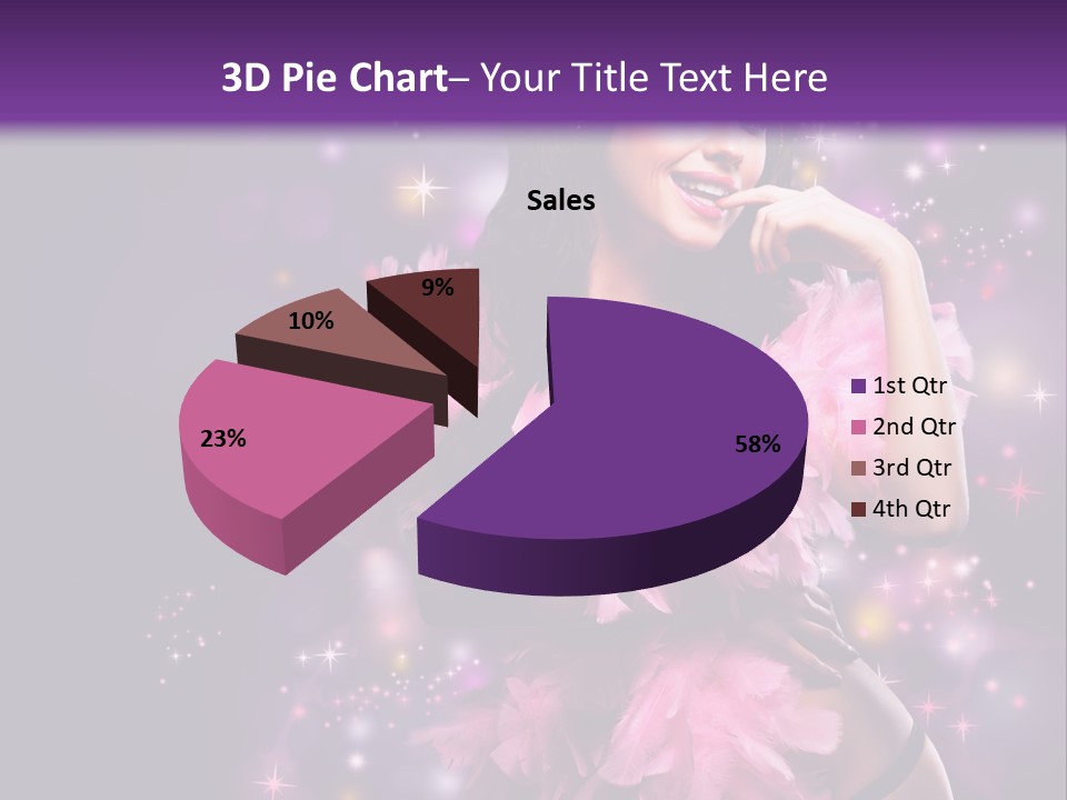 New Year Woman Life PowerPoint Template