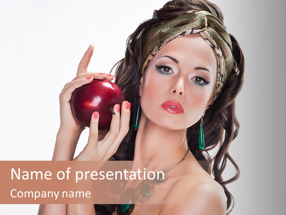 Freshness Fashion Isolated PowerPoint Template