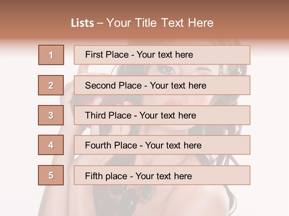 Freshness Fashion Isolated PowerPoint Template