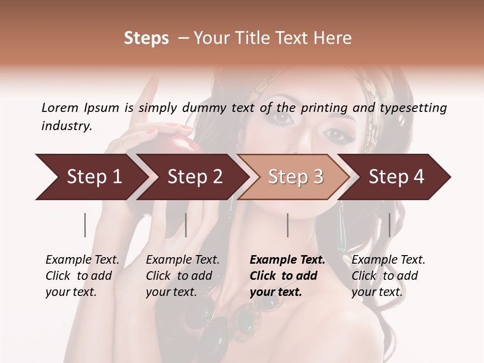 Freshness Fashion Isolated PowerPoint Template