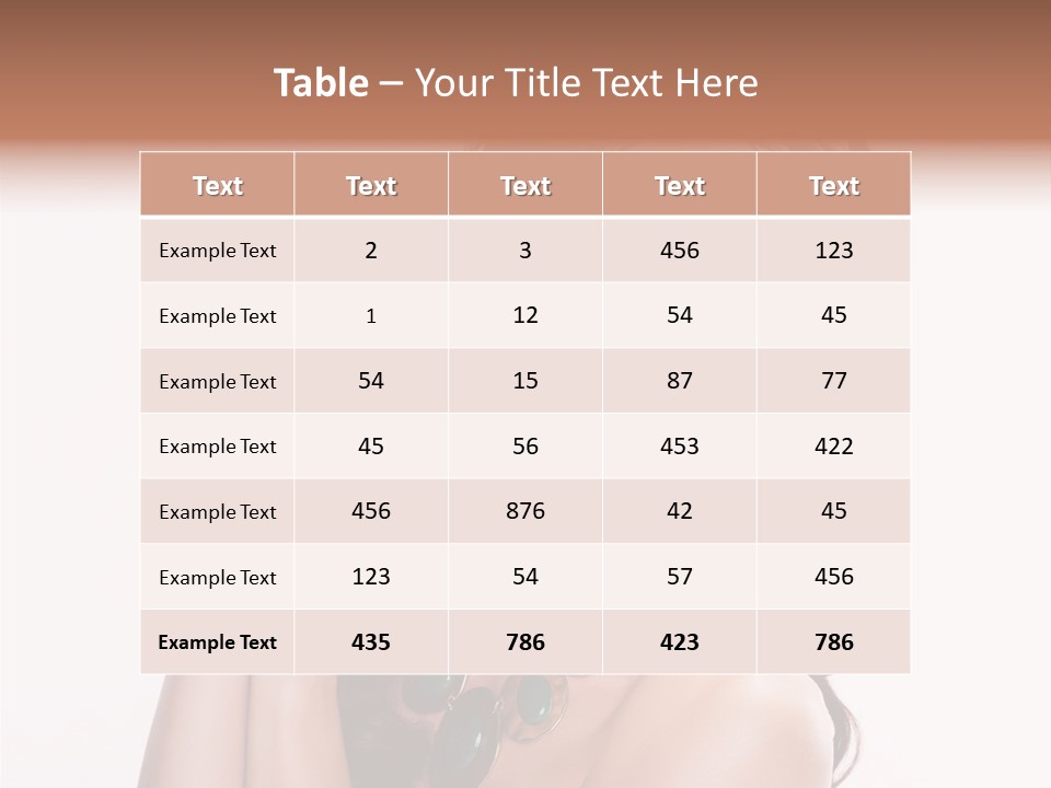 Freshness Fashion Isolated PowerPoint Template