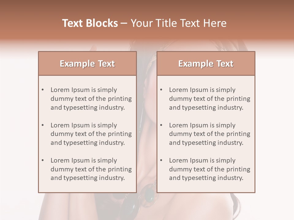 Freshness Fashion Isolated PowerPoint Template