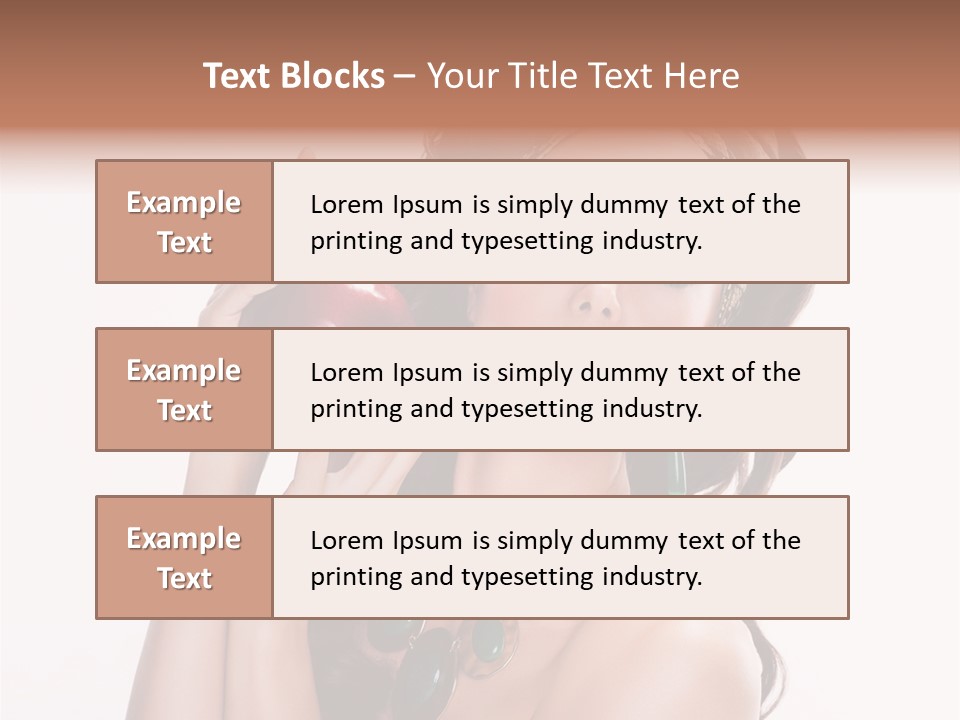 Freshness Fashion Isolated PowerPoint Template