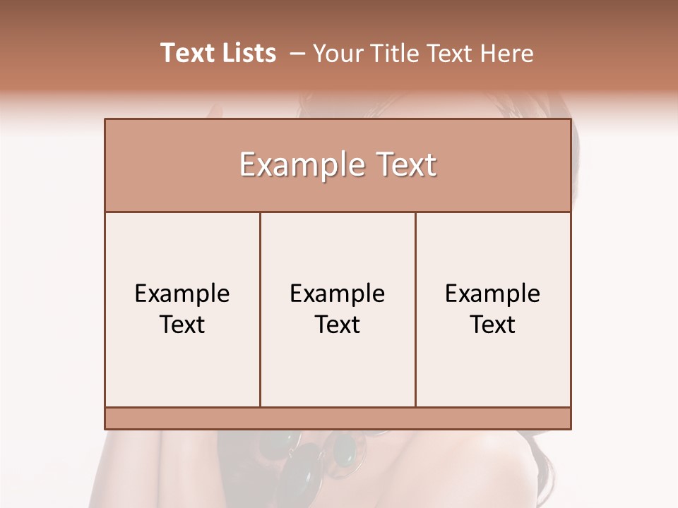 Freshness Fashion Isolated PowerPoint Template