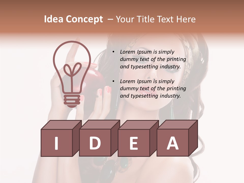 Freshness Fashion Isolated PowerPoint Template