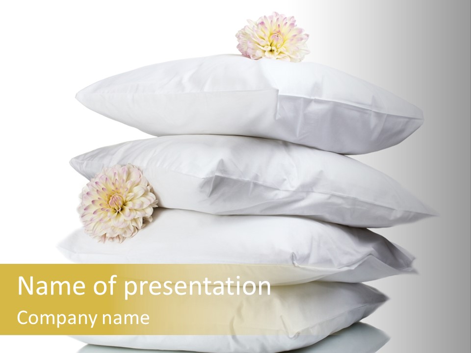 Cotton Comfortable Bedroom PowerPoint Template