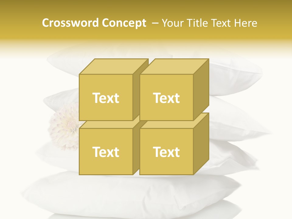 Cotton Comfortable Bedroom PowerPoint Template