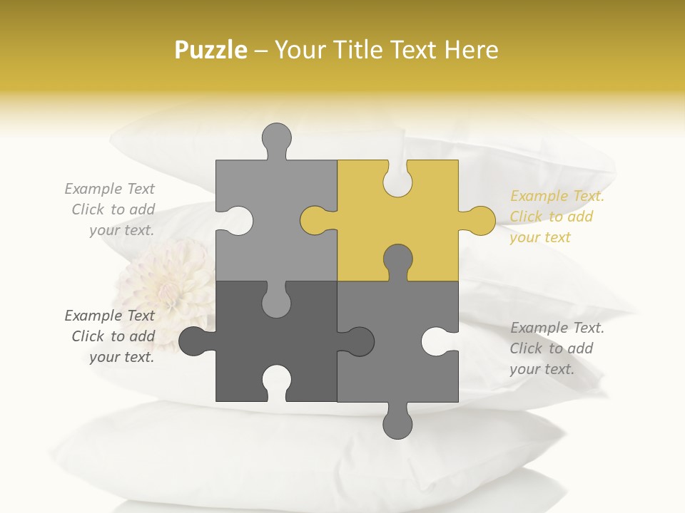 Cotton Comfortable Bedroom PowerPoint Template